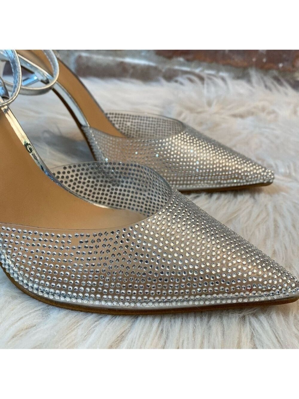 I.N.C. International Concepts Rami Silver Ankle-Strap Pumps, Size 8.5M - Picture 14 of 17